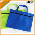 Non woven document carry bag with zipper